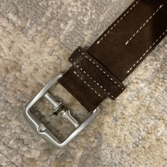 Banana Republic Brown Genuine Italian Leather Belt Size 30 Made in Italy Unisex - Picture 1 of 8